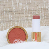 Zao Organic Makeup - Púrpura oscura compacta de Blush 323-0,32 oz.