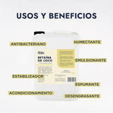 ▶ HEBBE  - Cocamidopropil Betaína, Espumante y Suavizante para Cosméticos, 5000 g