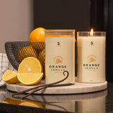 ▶ B Life  Vela de Soya para Masaje Corporal 120 Horas de Duración. Aroma Orange Vainilla. 100% Natural 600 g. B Life