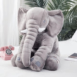 IH - Muñeco de peluche de elefante grande gris de 61 cms. juguete almohada de elefante de peluche de aventura, felpa de elefante para niños y niñas, felpa de elefante de peluche para niños y mujeres