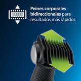 Philips Bodygroom Series 3000 Afeitadora Corporal para zonas sensibles e íntimas, con láminas hipoalergénicas, sin cortes ni irritaciones, resistente a la ducha, con 1 peine recortador de 3mm, BG3007/01