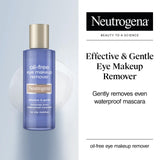 ▶ Neutrogena Gentle Oil-Free Eye Makeup Remover & Cleanser for Sensitive Eyes, Non-Greasy Makeup Remover, Removes Waterproof Mascara, Dermatologist & Ophthalmologist Tested, 8.0 fl. oz.