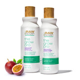 ▶ RAW SUGAR  Paquete Grow Pro para El Cuidado Del Cabello- Champú y Acondicionador Con Biotina Vegana para Anti-Adelgazamiento y Pro-Alargamiento, Marula y Marula para Cabello Más Llano, Formulado Sin Su