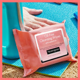 ▶ Neutrogena Toallitas limpiadoras Neutrogena Oil Free Ácido Salicílico 25 pzs