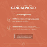 ▶ B Life  Aceite Esencial con Ingredientes Puros y Naturales, Aromalogía de 50 ml. Aceite Esencial Sándalo (Sandalwood) B Life