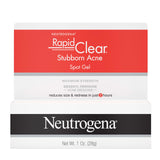 ▶ Neutrogena - Gel para manchas de acné Rapid Clear Stubborn, 1 onza