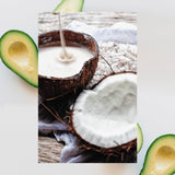 ▶ RAW SUGAR  Healing Power, Mascarilla Reparadora para Cabello, con Aceite de Aguacate, Plátano, Leche de Coco y Agave, Prensado en Frío, Vegano, Libre de Sulfatos, Parabenos y Siliconas, 340 g