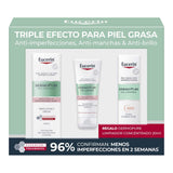 ▶ Kit Eucerin Triple Efecto para Piel Grasa, DermoPure Oil Control Anti-Imperfecciones, Anti-Manchas, Anti-Brillo