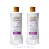 ▶ RAW SUGAR - Simply Body Wash - Piña + Maqui Berry + Coco, Gel de baño y ducha hidratante e iluminador,