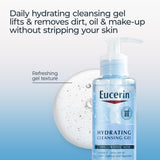 ▶ Eucerin Hydrating Cleansing Gel, Daily Facial Cleanser Formulated with Hyaluronic Acid, 6.8 Fl Oz