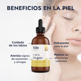 ▶ HEBBE - ACEITE DE ARGÁN VIRGEN ORGÁNICO | ACEITE PARA TRATAMIENTO DE CABELLO | ACEITE VEGETAL COSMÉTICO | FAVORECE CICATRIZACIÓN DE LA PIEL | CONTENIDO 100 ML