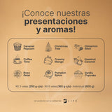 ▶ B Life  Vela de Soya para Masaje Corporal 120 Horas de Duración. Aroma Orange Vainilla. 100% Natural 600 g. B Life