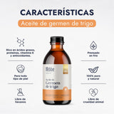 ▶ HEBBE  - Aceite de Germen de Trigo 250 ml | Tratamiento para Caída de Cabello | Atenuador de Arrugas y Signos de Expresión | Hidratante y Regenerador Celular | Contenido de 250 ml