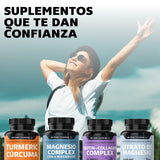 Beyond Vitamins | Magnesio Complex | CON 4 MAGNESIOS: Citrato, Glicinato, Gluconato y Óxido de Magnesio| 710 mg Puro por Cápsula | Suplemento Alimenticio Sin Rellenos-60 cápsulas