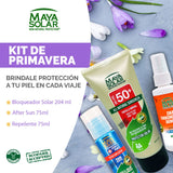Kit De Playa. Cuidado Total (Bloqueador 204 ml, AfterSun 75ml y Repelente en spray 75ml)