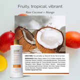 ▶ RAW SUGAR Coconut Mango Natural Body Wash 25oz
