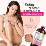 ▶ HEBBE  - Aceite de Rosa Mosqueta 500 ml | Anti-Cicatriz y Anti-Estrías | Reductor de Manchas en la Piel | Estimulador de Circulación Sanguínea | Regenerador y Reafirmante de Piel | Contenido de 500 ml