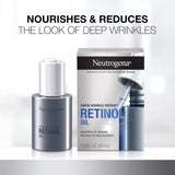 ▶ Neutrogena - Aceite de retinol para reparación rápida de arrugas con retinol SA concentrado, suero ligero de tratamiento antiarrugas para arrugas profundas, 1 onza Oz, 1 onza líquida
