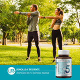 LIFEED 30 Cápsulas de Glucosamina y Condroitina | Colageno Hidrolizado, Calcio y Vitamina D | Suplementos Alimenticios con Vitamina para Articulaciones, Multivitaminico Hombre y Mujer Joint Support