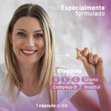 Vitaminas para Mujer - Multivitaminico Mujer - Compuesto con Omega 3, Vitaminas B C D, Colágeno y más - 30 Cápsulas 1 Mes de Suministro - Sin azucar Sin Gluten - ZeroNovo