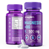 Suplemento Citrato de Magnesio 200 MG con Vitamina B6 | Vitaminas para Mujer y Hombre | Suplementos Alimenticios para Apoyo a Nervios, Músculos y Metabolismo | Suplemento Vegano para el Alivio del Estrés | Hecho en Holanda | 90 Cápsulas