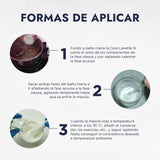 ▶ HEBBE  - Cera Lanette N 500g | Mejora Distribución de Producto | Crea Emulsiones Sedosas | Buen Agente Hidratante | Uso en Bajas Concentraciones | Contenido de 500g