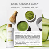 ▶ RAW SUGAR - Gel de baño Simply para pieles sensibles: té verde, pepino y aloe vera, hidratante y aclarante