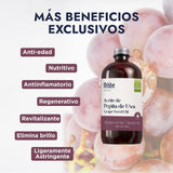 ▶  HEBBE - Aceite de Uva Pepita 500 ml | Combate Líneas de Expresión | Estimula Producción de Colágeno y Elastina | No Obstruye Poros | Hidratante de Piel | Contenido de 500 ml