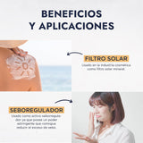 ▶ HEBBE  - Óxido de Zinc 500 g | Antiinflamatorio y Purificante | Calmante y Protector Solar | Blanqueante de Piel | Contenido de 500 g