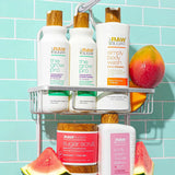 ▶ RAW SUGAR The Grow Pro Acondicionador, Biotina Vegana, Maracuyá y Zinc, Hidrata, Fortalece y Suaviza el Cabello, 18 OZ