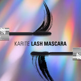 XAMANIA Máscara de Pestañas Karité + Argán - Alarga, Volumen y Nutre | Cepillo Doble Vista | Libre de Microplásticos, Vegana y Cruelty Free | Pestañas Sensibles | Hecho en México (Negro, 6g)