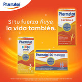 Pharmaton multivitamínico para adultos. Mejora el rendimiento diario. 100 cápsulas de 40 mg c/u