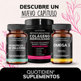 Péptidos Bioactivos de Colageno Hidrolizado + Ácido Hialurónico + Biotina + Vitamina C-Suplemento Alimenticio específico para piel y uñas- ¡Disuelve rápido, no cambia el sabor de tus bebidas!- Sin Azúcar, Sin Edulcorantes, Sin Saborizantes - 500g