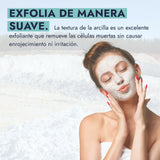 ▶ HEBBE  | Arcilla Blanca Caolin | Para uso en mascarilla facial y corporal | Limpiar y Exfoliar la piel seca o grasa | 1 kg