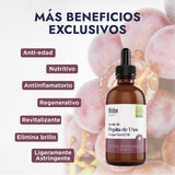 ▶ HEBBE  - ACEITE DE PEPITA DE UVA | Antiedad, Nutritivo y Revitalizante | Ideal para Jabones y Cremas | 100 ml | Estimula la Producción de Colágeno | Rico en Antioxidantes | Excelente para Masajes Relajantes