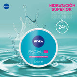 NIVEA Gel Facial Refrescante Cuidado Facial (100 ml) con ácido hialurónico, 24 horas de humectación para un piel fresca, suave y luminosa, ideal para piel grasa