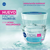 NIVEA Gel Facial Refrescante Cuidado Facial (100 ml) con ácido hialurónico, 24 horas de humectación para un piel fresca, suave y luminosa, ideal para piel grasa