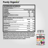 Suplemento Antioxidante 1340mg | Resveratrol + Polifenoles, Betacaroteno, Licopeno y Vitamina C | Anti Ox complex | Purely Organics | Resveratrol Gold | Cápsulas Veganas | (1 Unidad de 30 cápsulas).