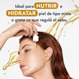 ▶ HEBBE - ACEITE DE JOJOBA | Fortalece Cabello Quebradizo | Hidrata Piel Mixta o Grasa | Propiedades Acondicionadoras | 50 ml | Regula Producción de Sebo | Orgánico y Sin Sulfatos | Perfecto para Masajes Corporales