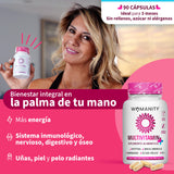 Vitaminas para Mujer | Multivitamínico de 90 Cápsulas con 14 Ingredientes | Biotina, Maca Amarilla, Arándano, Ácido Fólico, Vitamina B12, Calcio y más | Natural y Orgánico | Vegano | Keto Friendly | Sin Alérgenos, Azúcar ni Rellenos | Formulado por Doctor