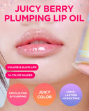 ▶ TOCOBO  Juicy Berry Plumping Lip Oil Glam Max 00 Frozen Berry – Aceite labial hidratante vegano coreano con aceites vegetales para un alto volumen en los labios – Fórmula no pegajosa para todos los tonos de piel 4g