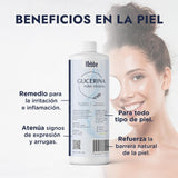 ▶ HEBBE  | Glicerina Vegetal | Efecto Calmante | Para todo tipo de Piel | Uso Cosmético y Comestible | Refuerza la Hidratación | 1 kg
