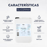 ▶ HEBBE - Glicerina Vegetal 5 kg | Ideal para Piel Sensible | Suavizante para Jabones | Reductor de Irritantes | Contenido de 5kg