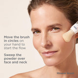 ▶ ISDIN Polvo de cepillo mineral, contaminación facial y protección de luz azul, un complemento para tu rutina de cuidado solar, adecuado para pieles sensibles, 4g