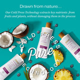 ▶ RAW SUGAR - Simply Body Wash - Piña + Maqui Berry + Coco, Gel de baño y ducha hidratante e iluminador,