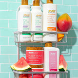 ▶ RAW SUGAR  The Grow Pro Shampoo, Biotina Vegana, Maracuyá, Marula y Zinc, Fortalece y Revitaliza el Cabello, 18 OZ