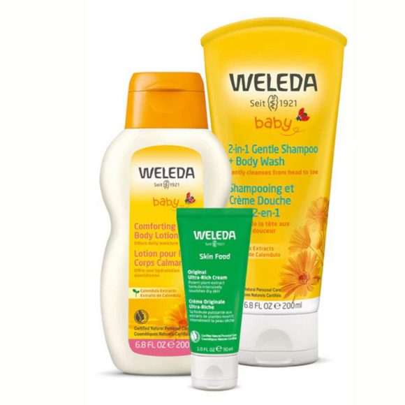 Weleda Alimento para la piel, Juego exclusivo de 3 piezas, Exclusive 3 Piece Set