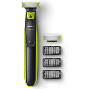 PHILIPS OneBlade híbrida QP2520/30, Recorta, afeita y perfila Cualquier Longitud de Vello, con 3 peines guía Removibles.