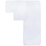 Juego de Toallas de baño de Microfibra Felpa y antipelusa - Secado rápido - Pack de 6 (Blanco)
