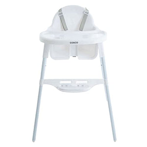 Cosco Silla Alta Cook Blanca, Blanca, Paquete De 1 Count